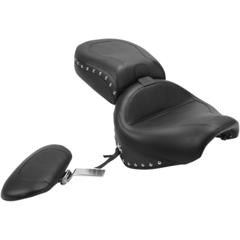 MUSTANG Wide Touring Seat with Driver Backrest