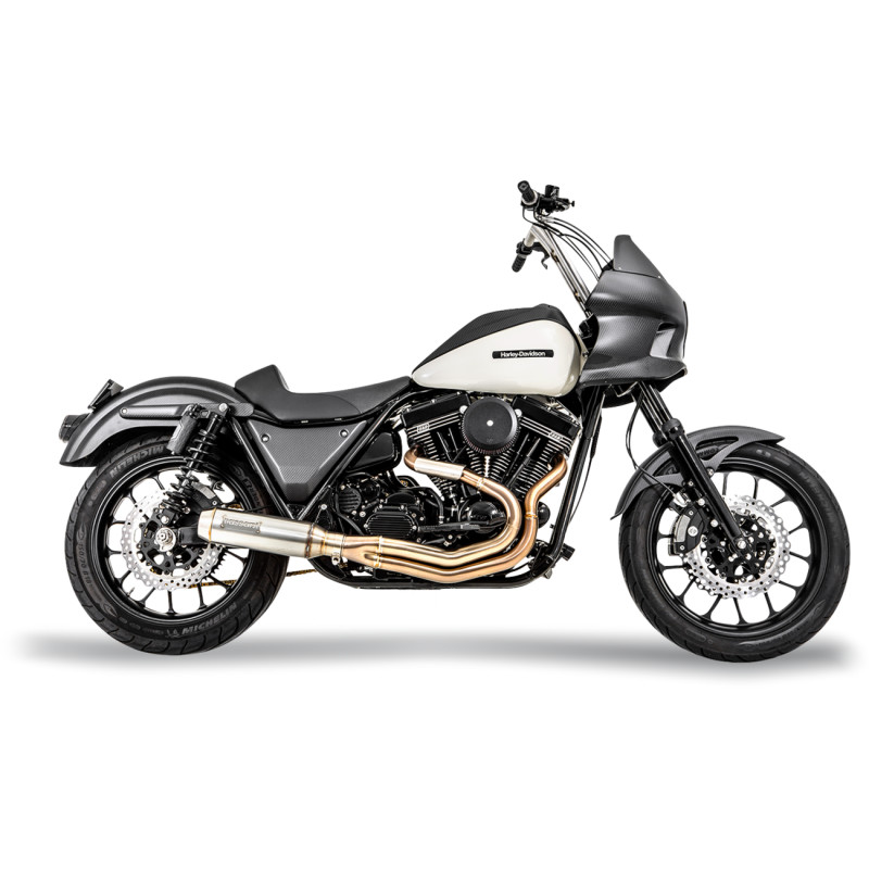 BASSANI XHAUST 2-into-1 Exhaust System with Super Bike Muffler