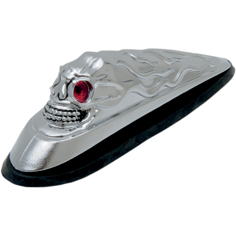 DRAG SPECIALTIES Skull Head Front Fender Ornament