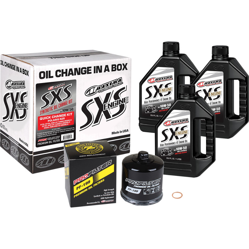 MAXIMA RACING OIL SXS/UTV Synthetic Quick Oil Change Kit - Image 2