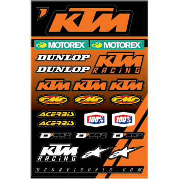 Decal Sheet - KTM RacingOpen Image Gallery