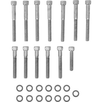 2004-2021 Harley XL Knurled Chrome Cam Cover Bolt Kit