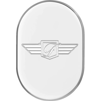 Antenna Cover - Right Rear Fender - FD Logo - Polished Stainless Steel