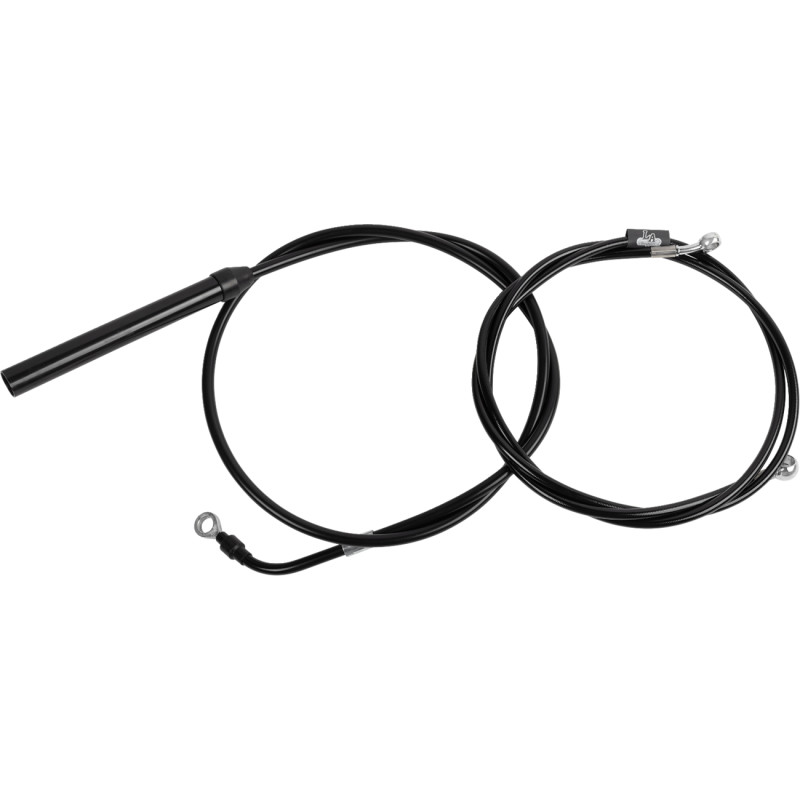 LA CHOPPERS Standard Black Vinyl Handlebar Cable/Brake Line Kit — Ape Hanger - Image 32