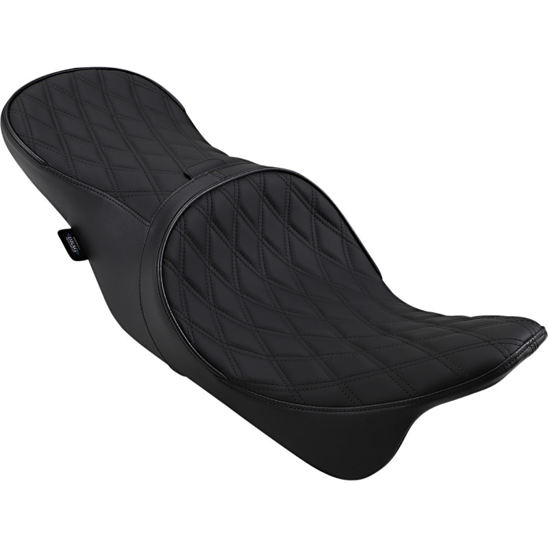 DRAG SPECIALTIES SEATS Forward Positioned 2-Up Low Profile Touring Leather Seat