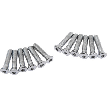 1936-1969 Harley EL FL FLH Knurled Chrome Cam Cover Bolt Kit