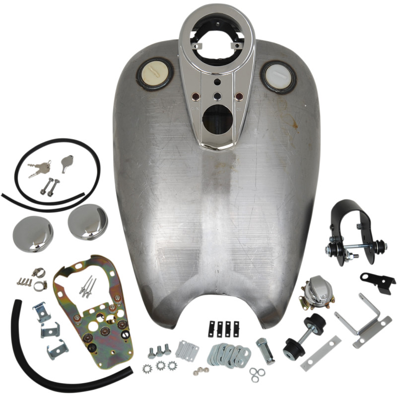 DRAG SPECIALTIES Extended Dash-Style Rubber-Mount Quickbob® Tank Kit