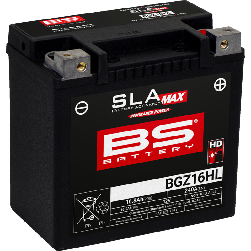 BS BATTERY SLA MAX Factory- Activated AGM Maintenance-Free Battery