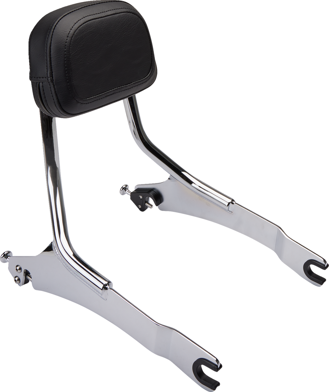 Cobra Detachable Backrest — Chrome — Two-up Seat — Scout