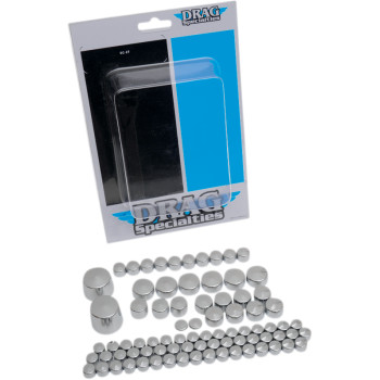2007-2010 Harley FXS FLS FXC Standard Bolt Cover Kit - Chrome by Drag