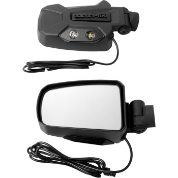 Mirrors - Pursuit Night Vision - Side View - Rectangle - Black - 1.75" ROPS - PairOpen Image Gallery