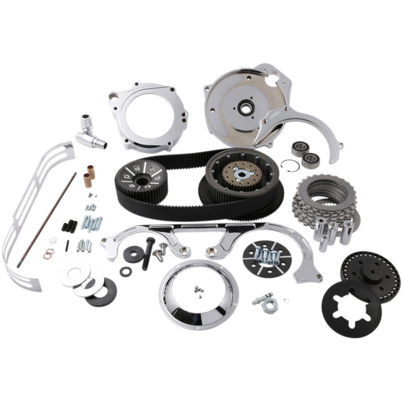 BELT DRIVES LTD. 2" Open Belt Drive Kit with 2-Piece Motor Plate