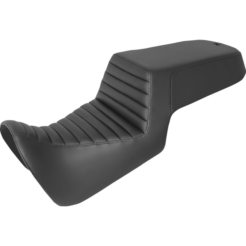 SADDLEMEN Step-Up Seat — Front Tuck-n-Roll/Rear Smooth