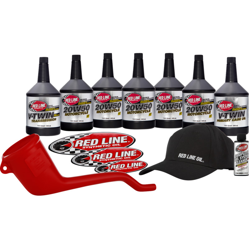 RED LINE SYNTHETIC OIL V-Twin Powerpack Kit