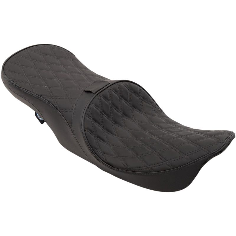 DRAG SPECIALTIES SEATS Forward Positioned 2-Up Low Profile Touring Leather Seat - Image 2