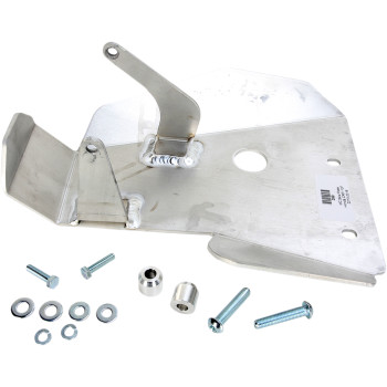 2013 - 2018 Honda CRF110F Aluminum Skid Plate - Silver
