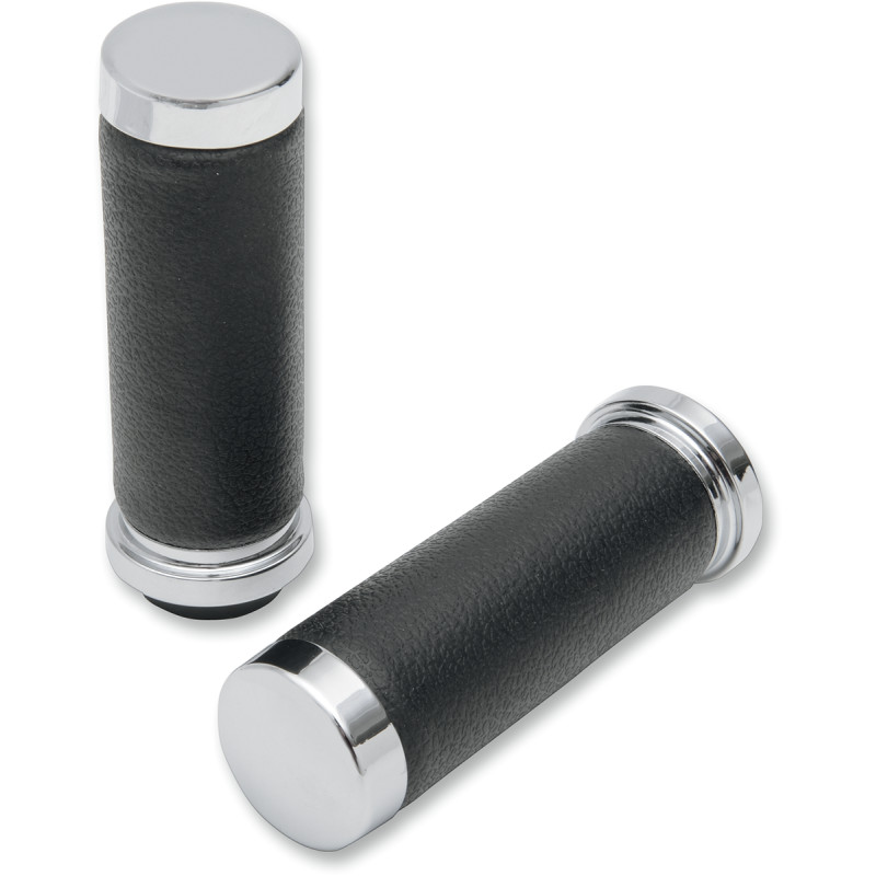 DRAG SPECIALTIES Textured Black Rubber Grips