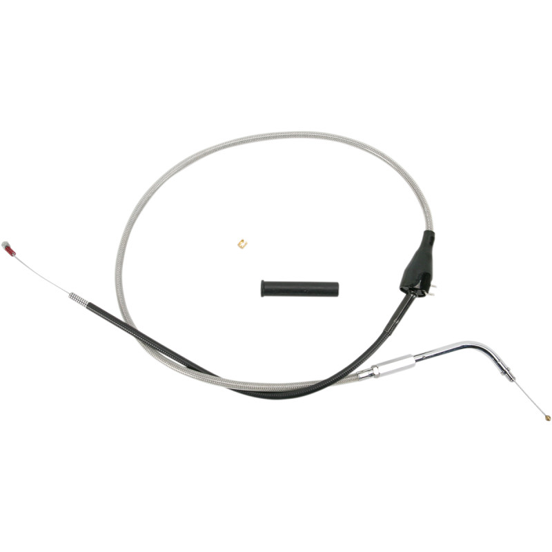 DRAG SPECIALTIES Stainless Braided Idle Cable - Image 5