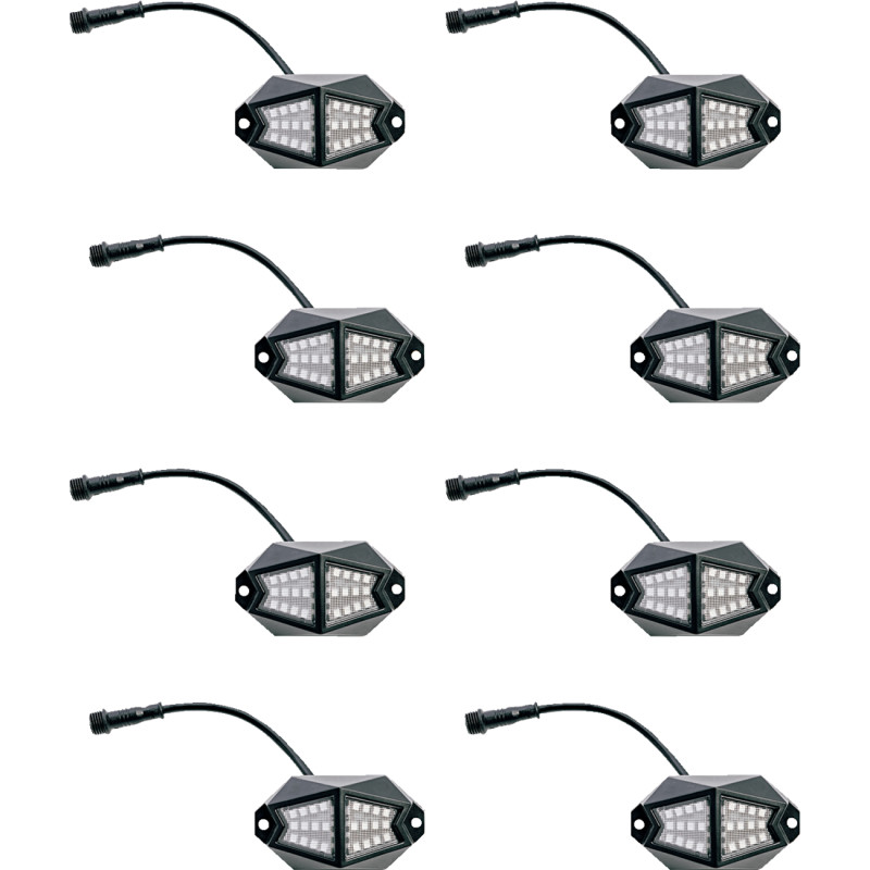 WHIPITLIGHTRODS Wide-Angle LED Rock Light Kit