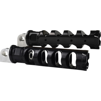Accutronix RP111-AKB Muzzle Brake Folding Footpegs Black-Pair