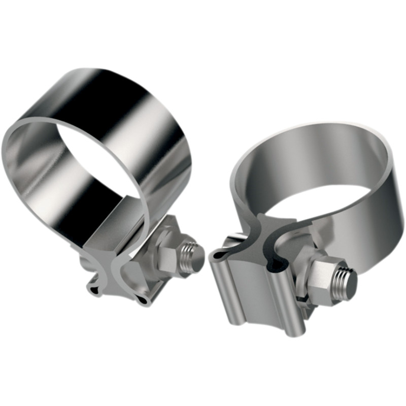 KHROME WERKS Stainless Steel Muffler Clamps