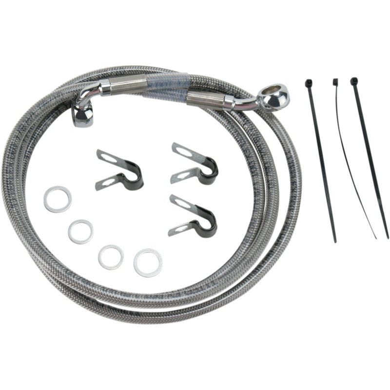 DRAG SPECIALTIES Extended Length Stainless Steel Brake Line Kit - Image 25