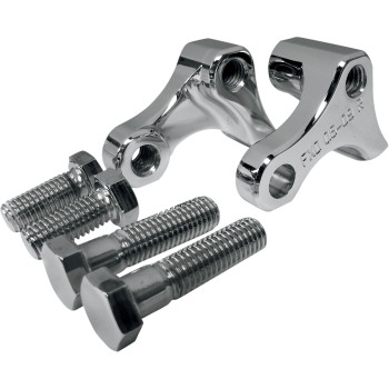 LA Choppers Chrome Lowering Kit Rear Lowers 1" 06-17 FXD Made in USA