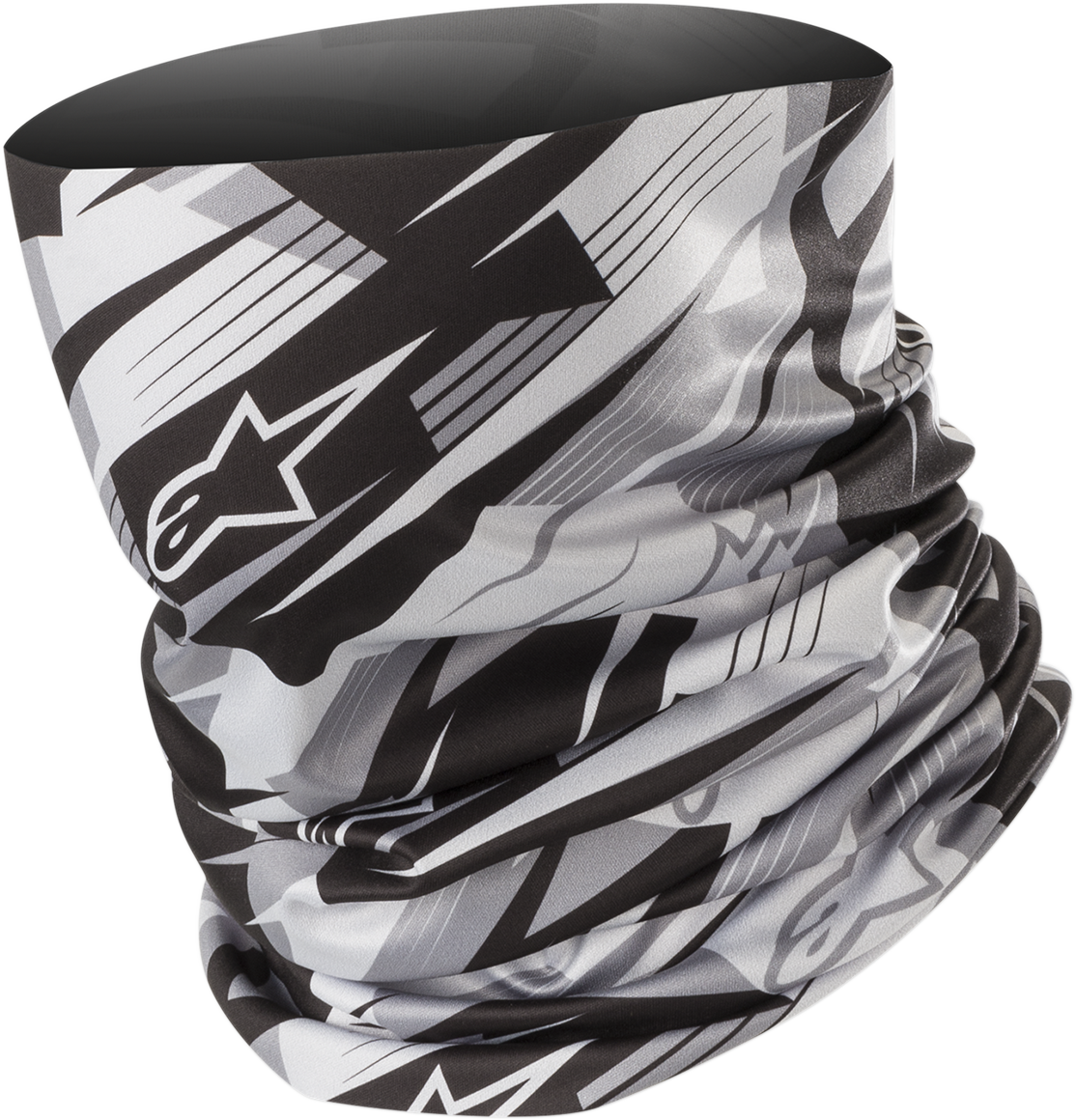 Alpinestars Neck Tube — Blurred — Black/Anthracite