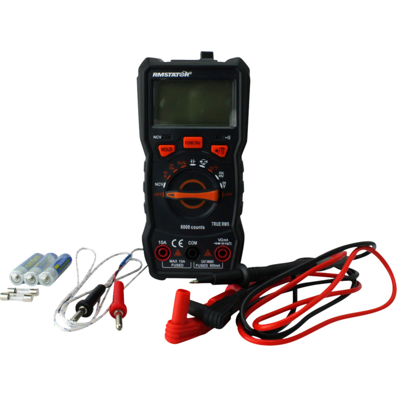 RM STATOR Digital Multimeter DC/AC Voltage Resistance Diode Transistor Continuity Test