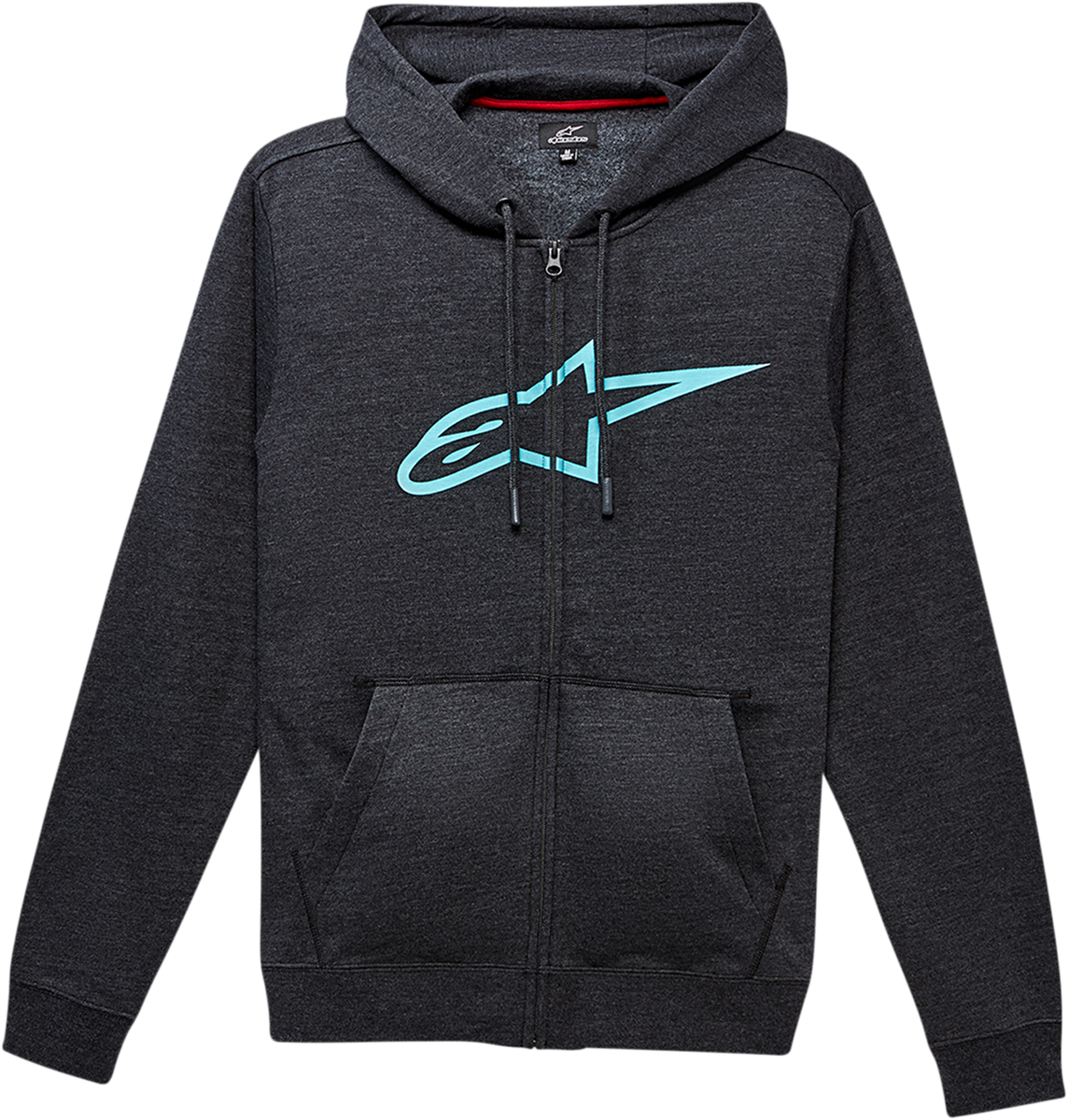 Alpinestars Ageless II Zip Hoodie — Charcoal/Turquoise — 2XL