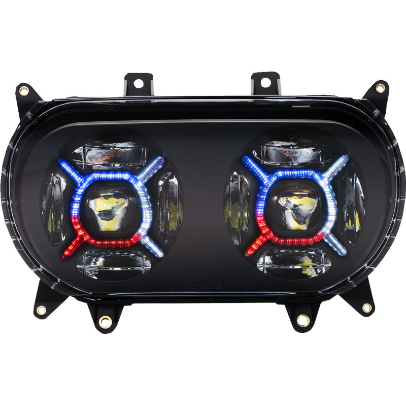 CUSTOM DYNAMICS ProGLOW™ Double-X LED Headlight
