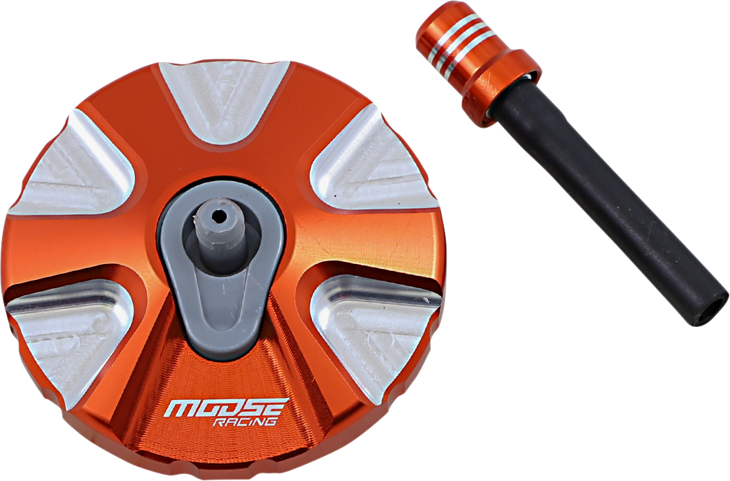 Moose Offroad Aluminum Gas Cap — Orange — KTM