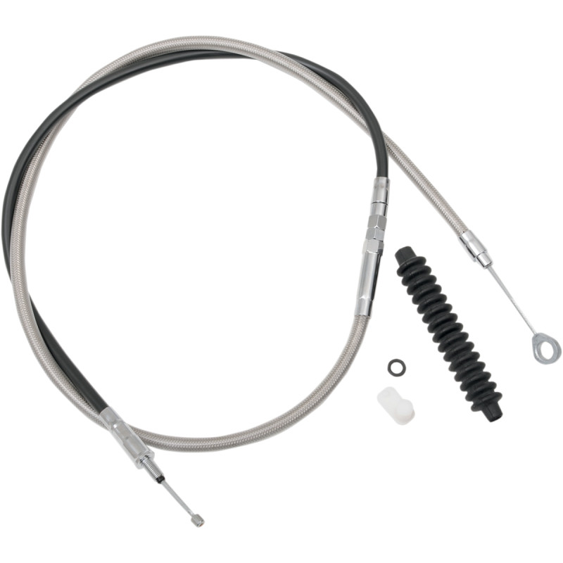 DRAG SPECIALTIES High-Efficiency Braided Stainless Steel Clutch Cable