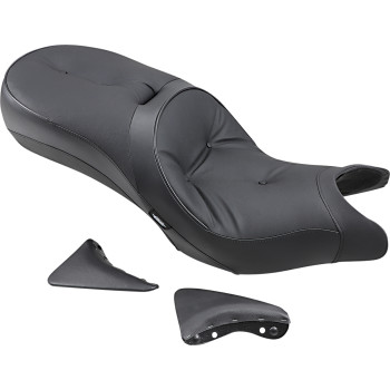 Low-Profile Touring Seat - Pillow Style - Black - Victory '10-'15