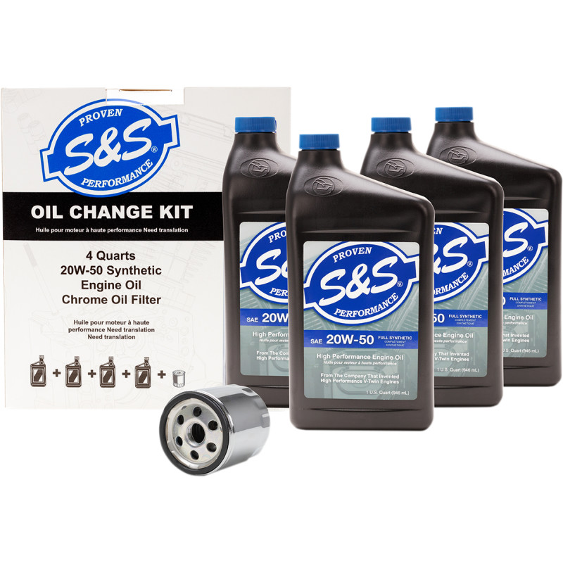 S&S CYCLE Oil Change Kit