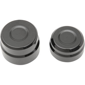 2013-2022 Harley XL Rear Axle Caps Black Drag Specialties