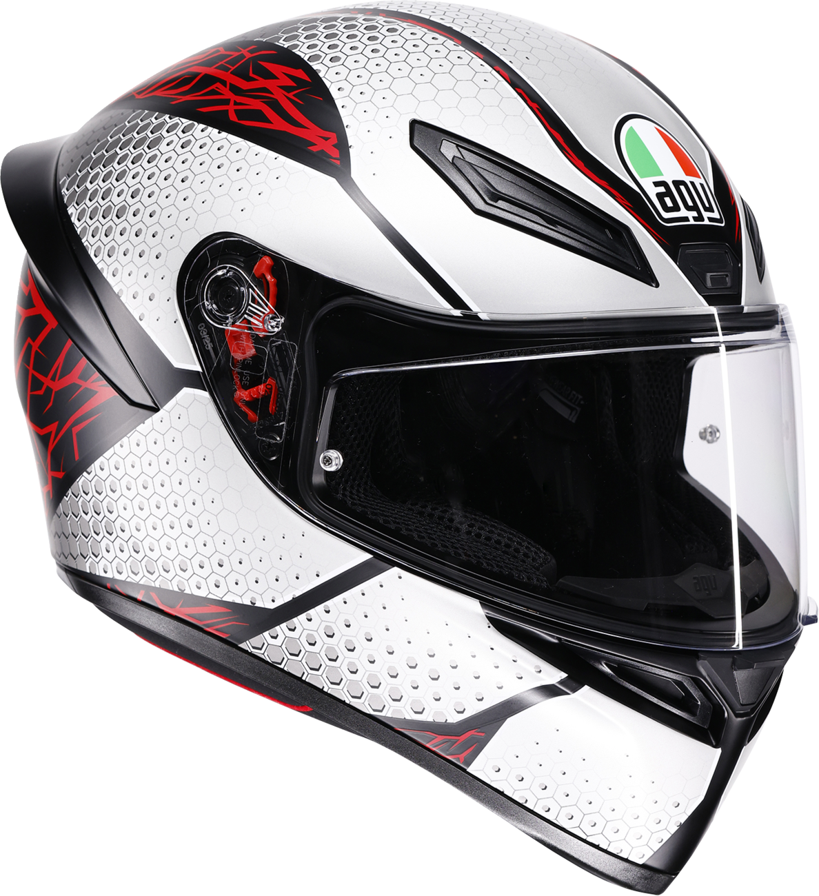 AGV K1 S Helmet — Speedarmor — Matte Black/Gray/Red — Medium
