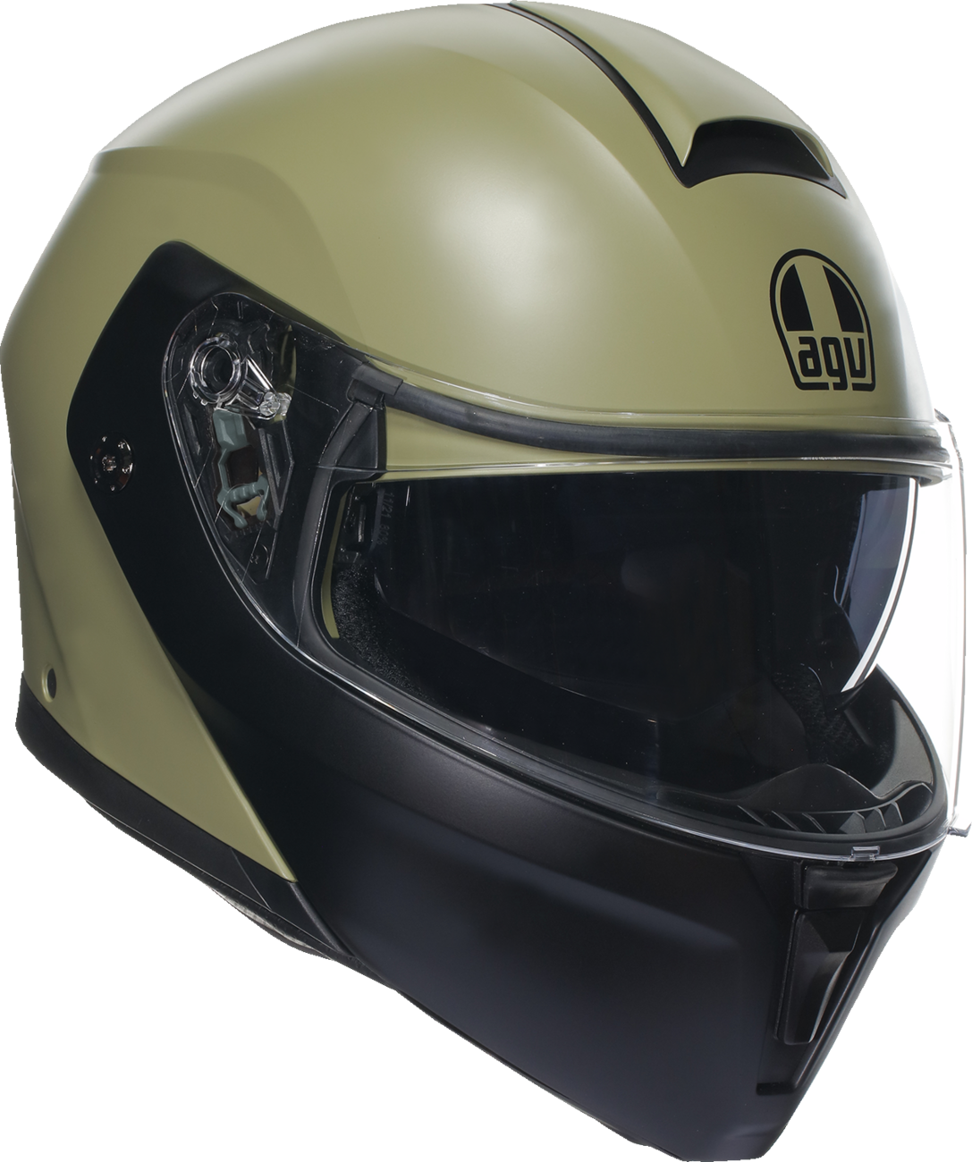 AGV Streetmodular Helmet — Mono — Matte Pastello Green/Black — Medium