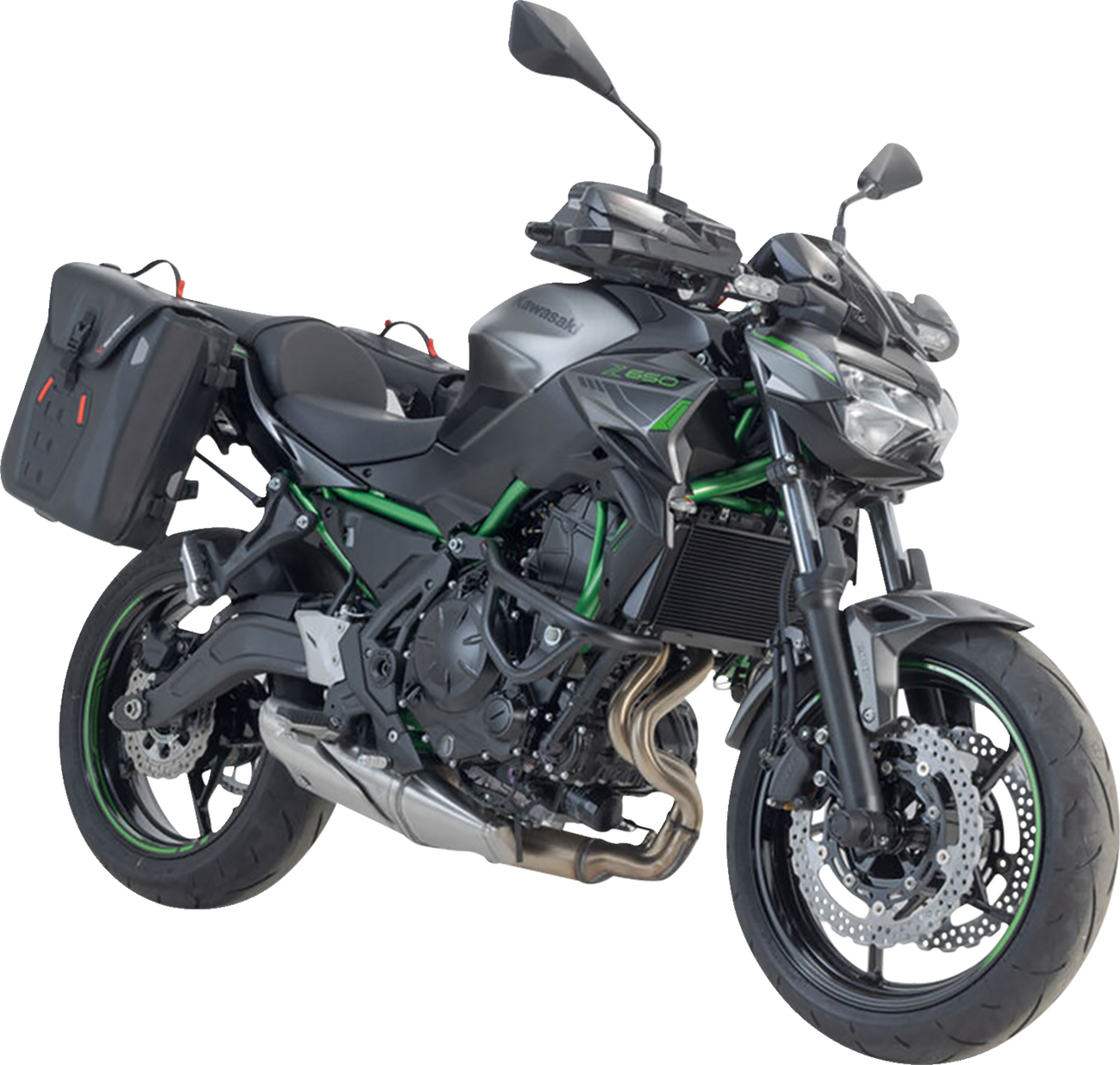 SW-MOTECH SysBag Side Bag System — Black — Kawasaki EX650 Ninja/Z650 '16-'24