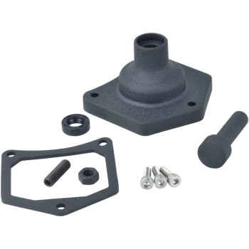 Solenoid End Cover, Black Wrinkle Drag Specialties for Harley