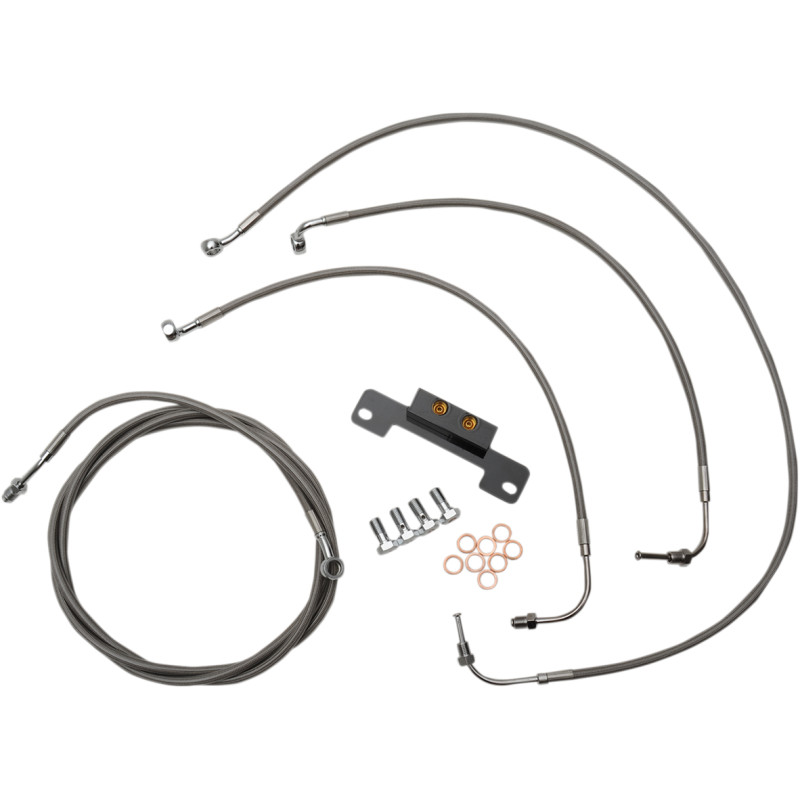 LA CHOPPERS Standard Black Vinyl Handlebar Cable/Brake Line Kit — Ape Hanger - Image 12