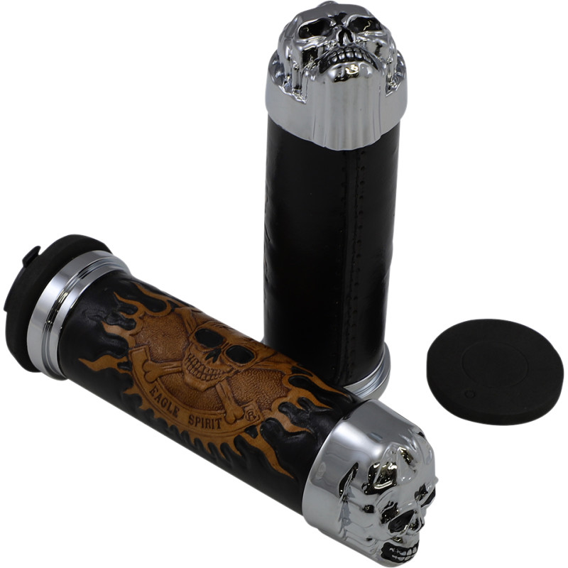 DRAG SPECIALTIES Skull Grips