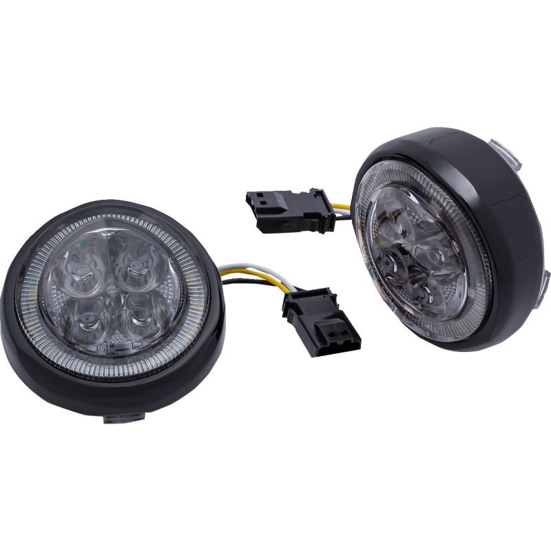 CIRO LED Fang® Front Signal Light Inserts with Bezel