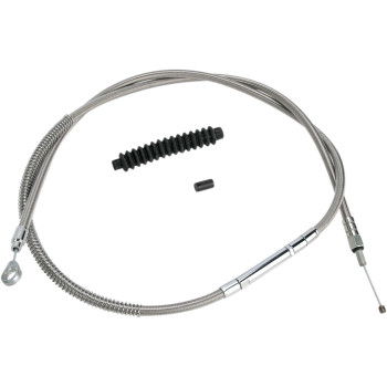 High-Efficiency Stainless Steel Clutch Cable for Harley-Davidson - +6" - '89-'06 Touring