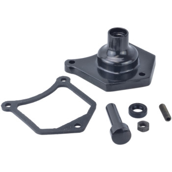 Solenoid End Cover, Gloss Black Drag Specialties for Harley