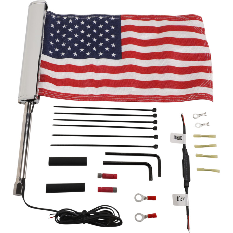 CIRO LED Lighted Flagpole with American Flag