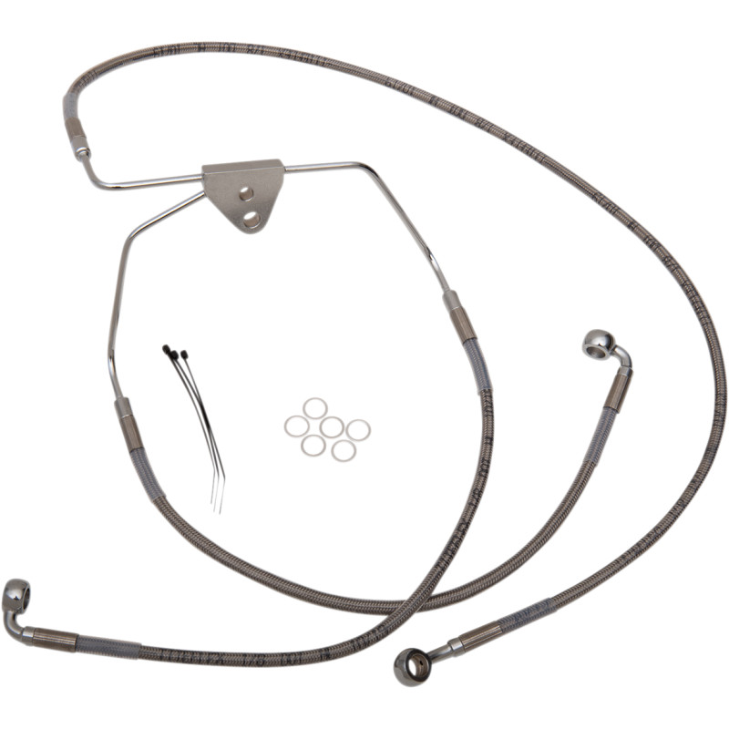 DRAG SPECIALTIES Extended Length Stainless Steel Brake Line Kit - Image 6