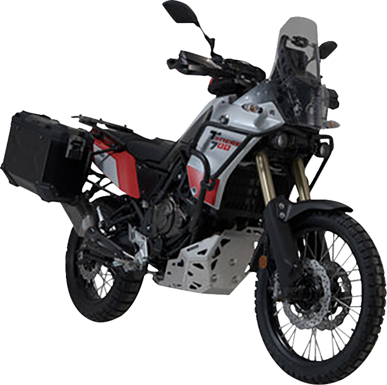 SW-MOTECH TRAX ADV Aluminum Case System — Black — Yamaha Tenere 700 '20-'26
