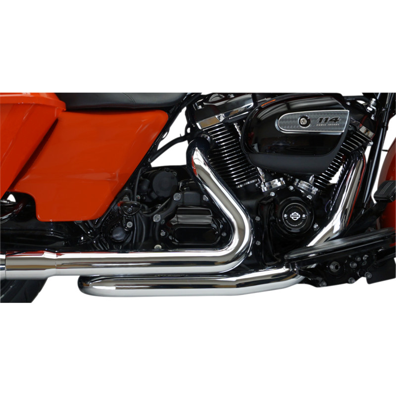 KHROME WERKS Aggressor 2-into-2 Crossover Headers with Heat Shields - Image 2