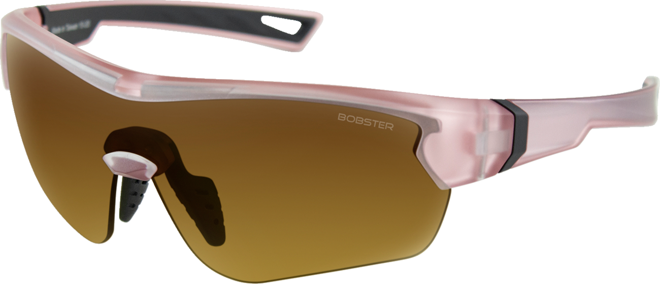Zan Headgear Stella Sunglasses — Matte Rose Gold — Brown Gradient Lens